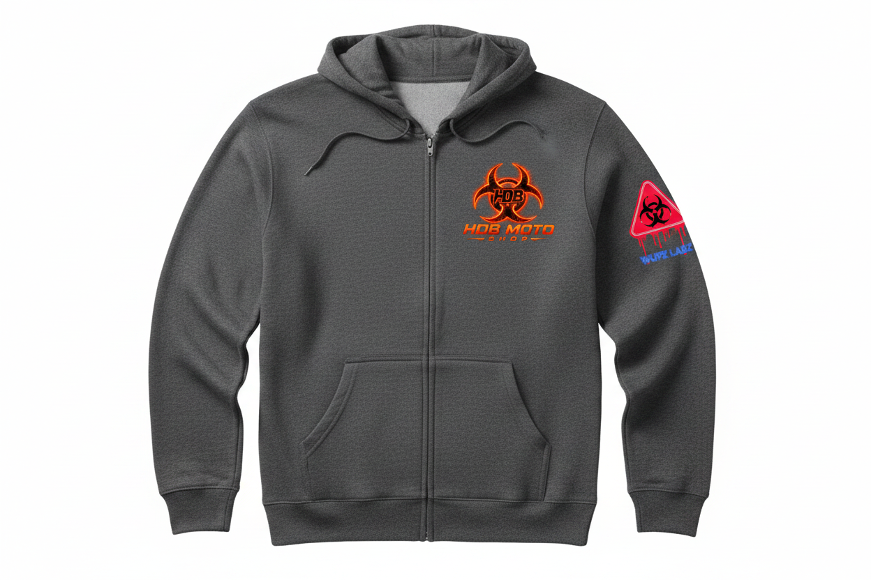 HDB Moto Biohazard Zip Up Hoodie