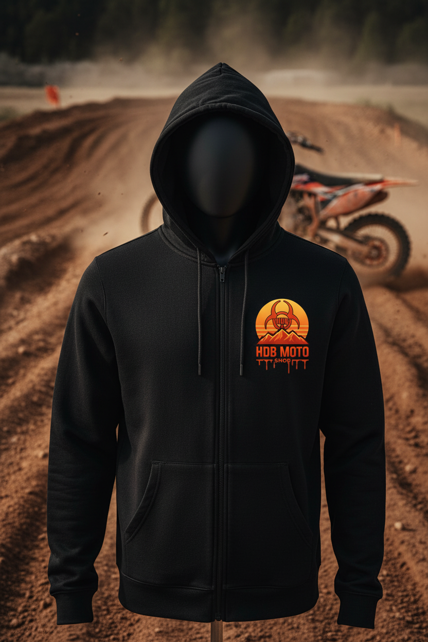 HDB Moto Dr. Ruf Wupz Biohazard Inferno Zip Up Hoodie
