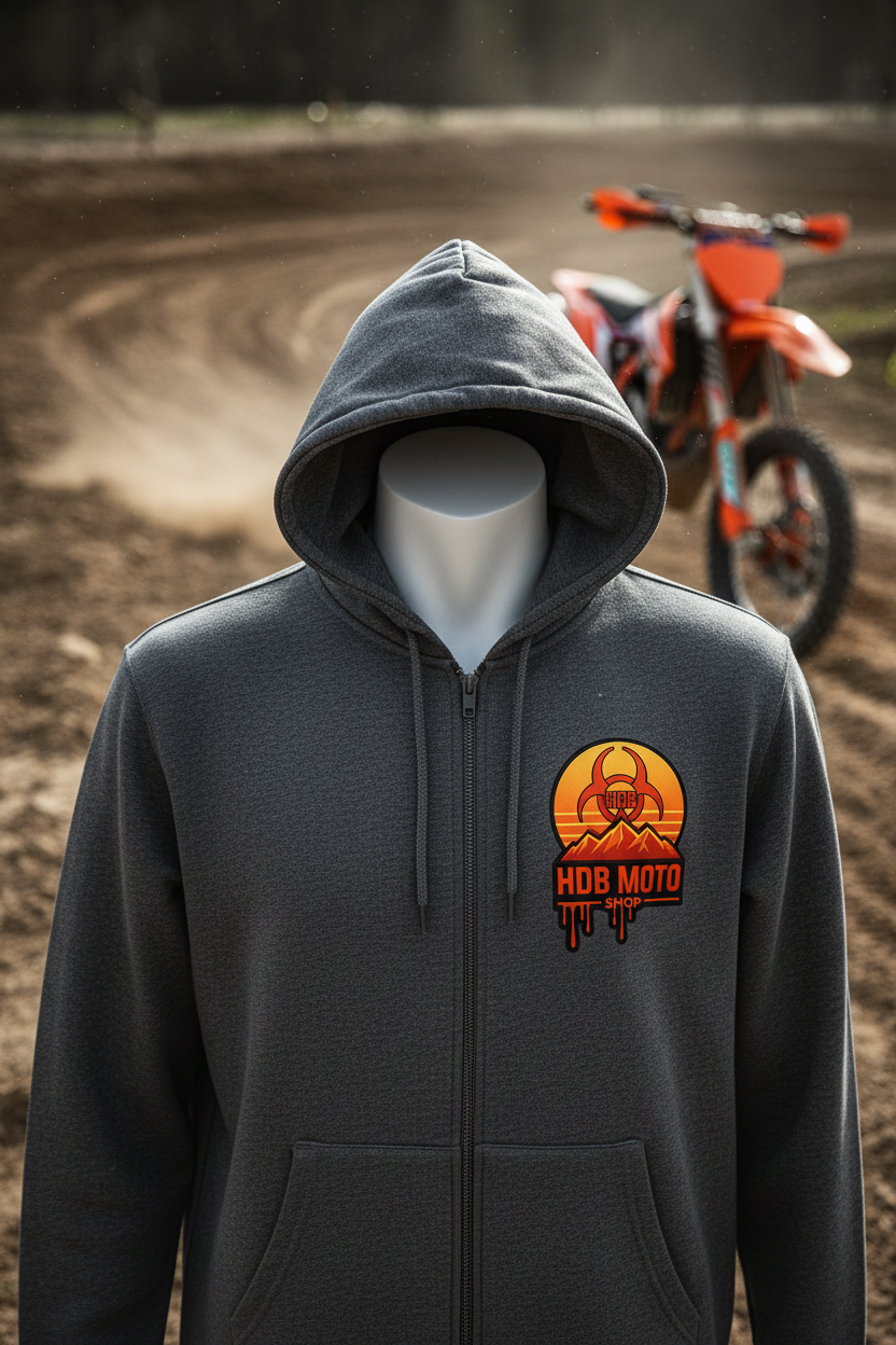 HDB Moto Dr. Ruf Wupz Biohazard Inferno Zip Up Hoodie