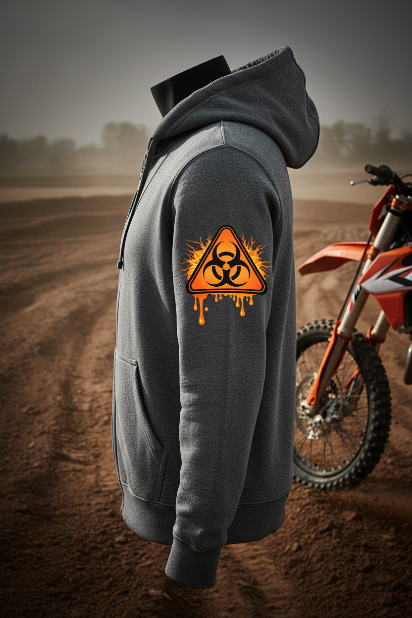 HDB Moto Dr. Ruf Wupz Biohazard Inferno Zip Up Hoodie