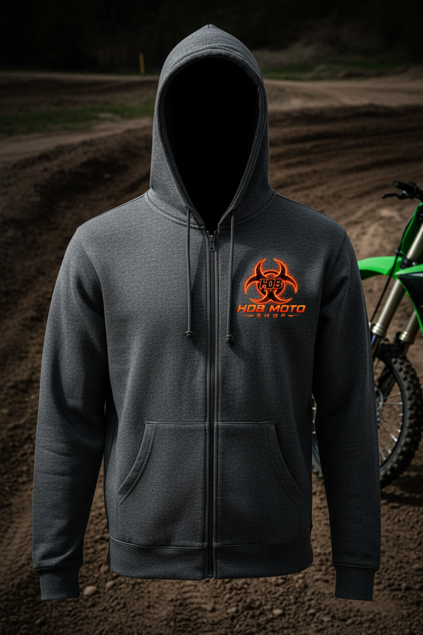 HDB Moto Biohazard Zip Up Hoodie