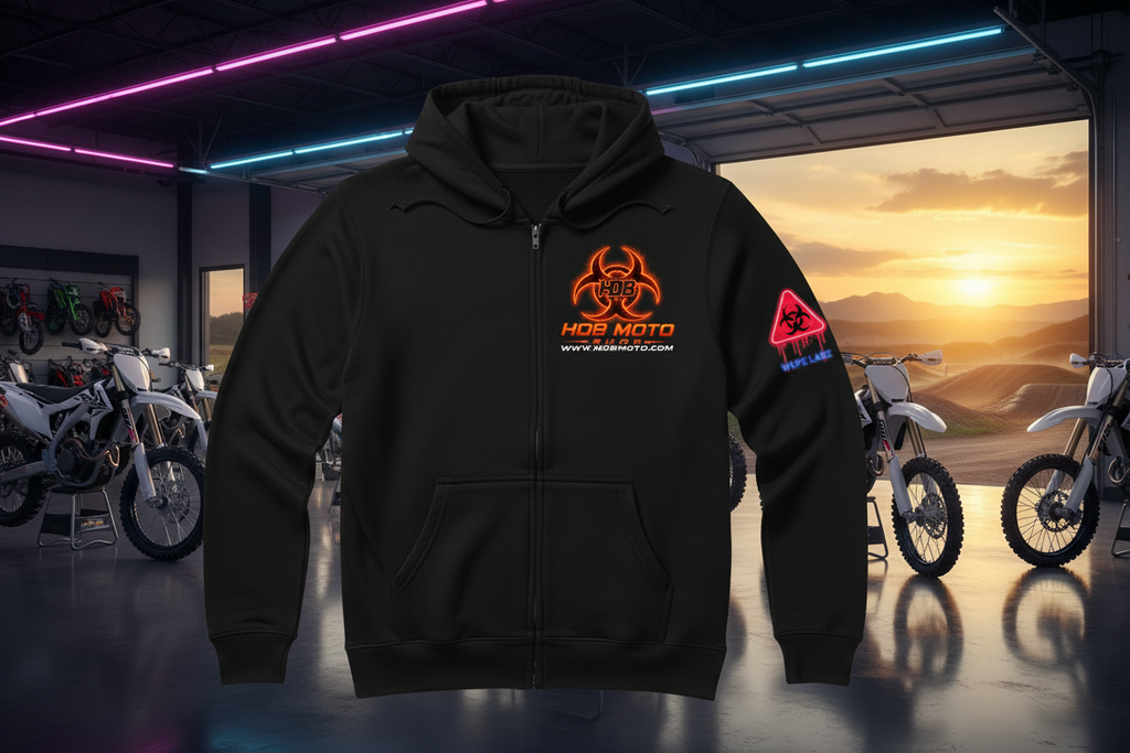 HDB Moto Biohazard Zip Up Hoodie