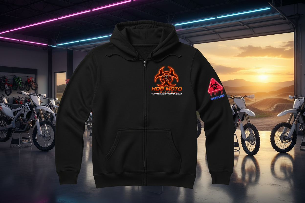 HDB Moto Biohazard Zip Up Hoodie