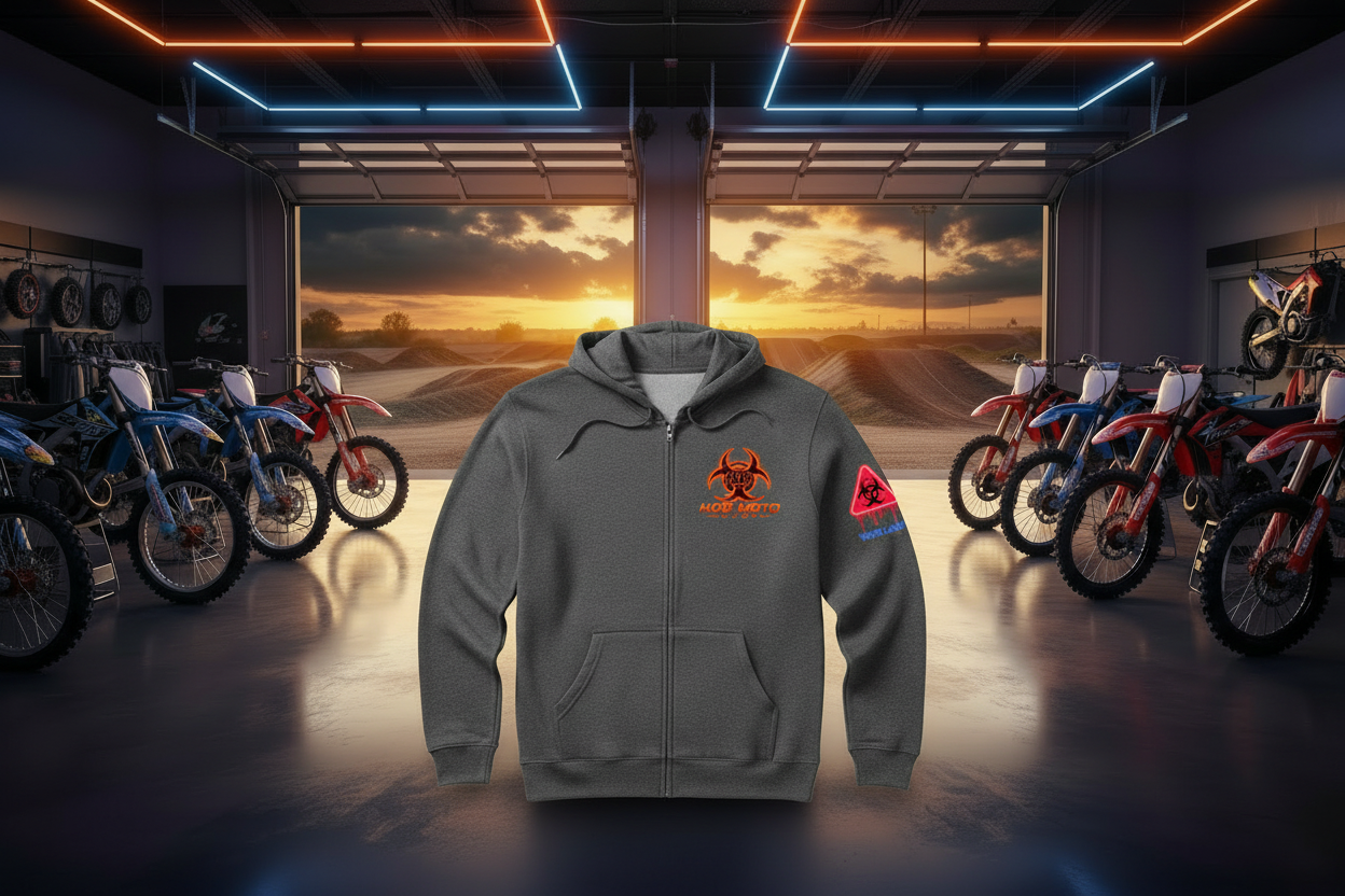 HDB Moto Biohazard Zip Up Hoodie