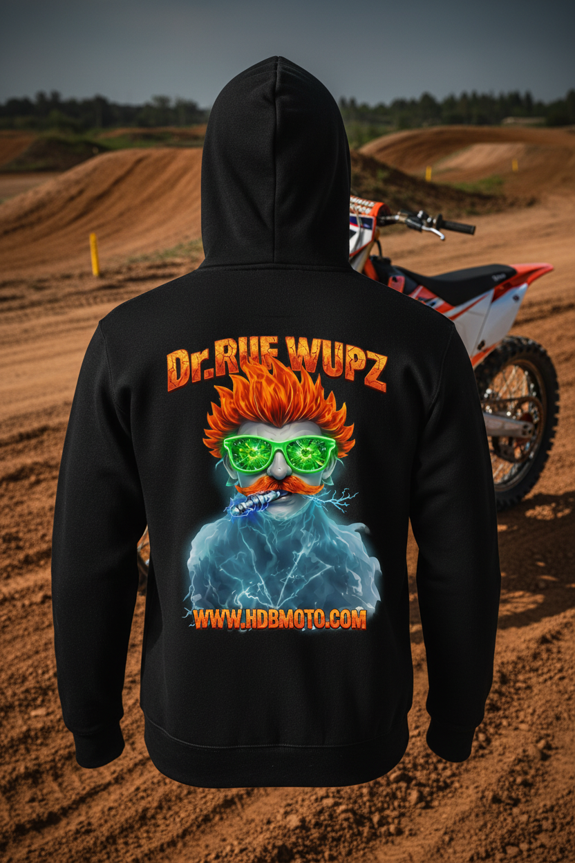 HDB Moto Dr. Ruf Wupz Ghost Rider Zip Up Hoodie