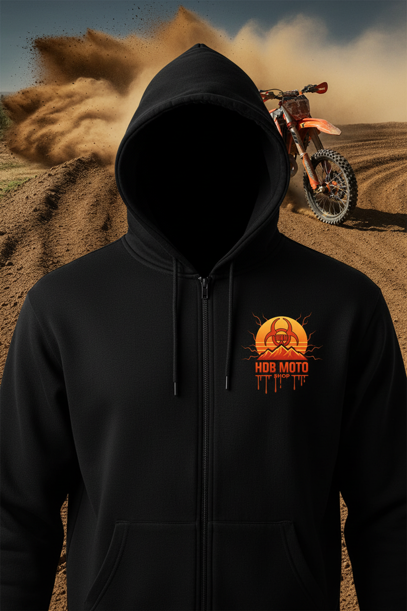 HDB Moto Dr. Ruf Wupz Ghost Rider Zip Up Hoodie