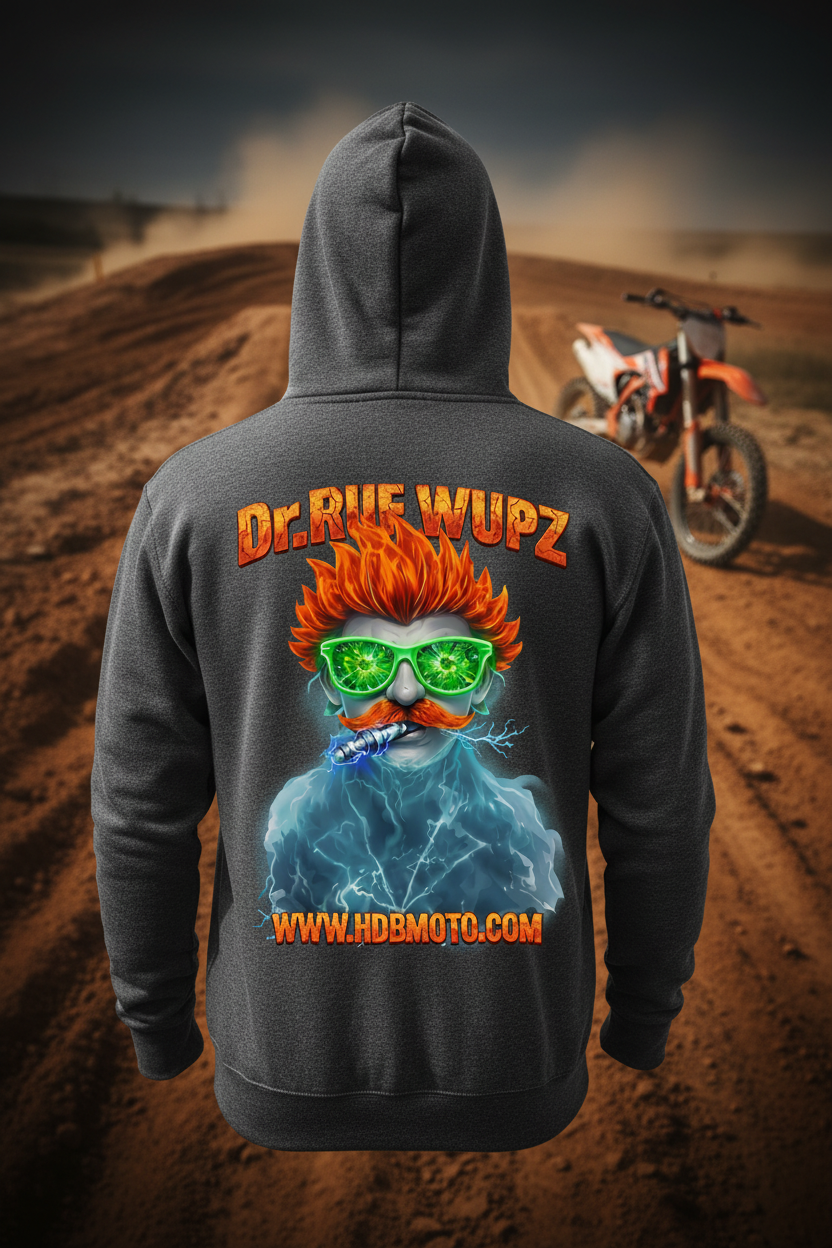 HDB Moto Dr. Ruf Wupz Ghost Rider Zip Up Hoodie