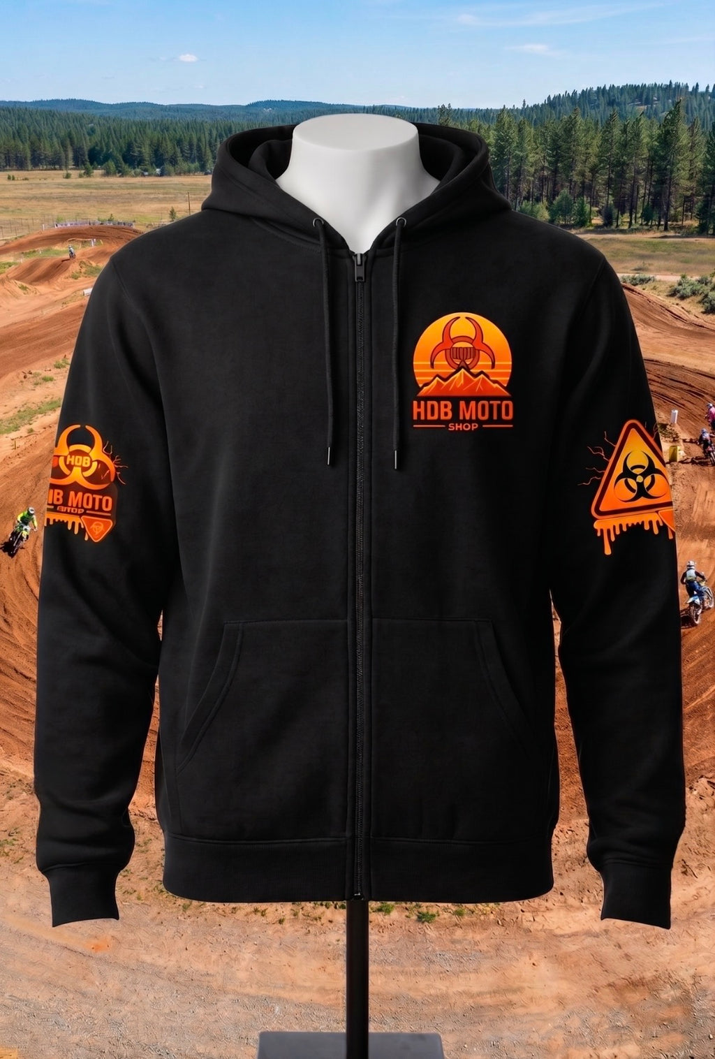 HDB Moto Dr. Ruf Wupz Ghost Rider Zip Up Hoodie