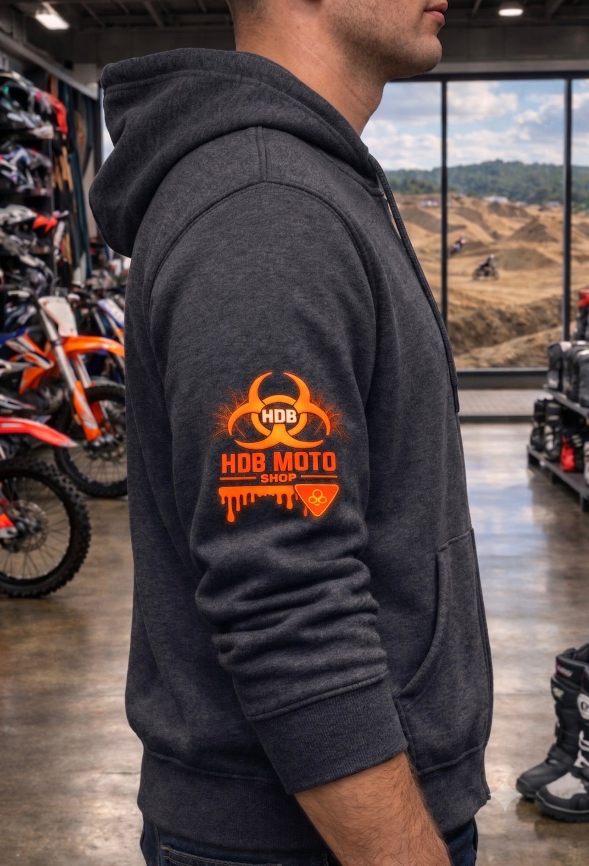 HDB Moto Dr. Ruf Wupz Ghost Rider Zip Up Hoodie