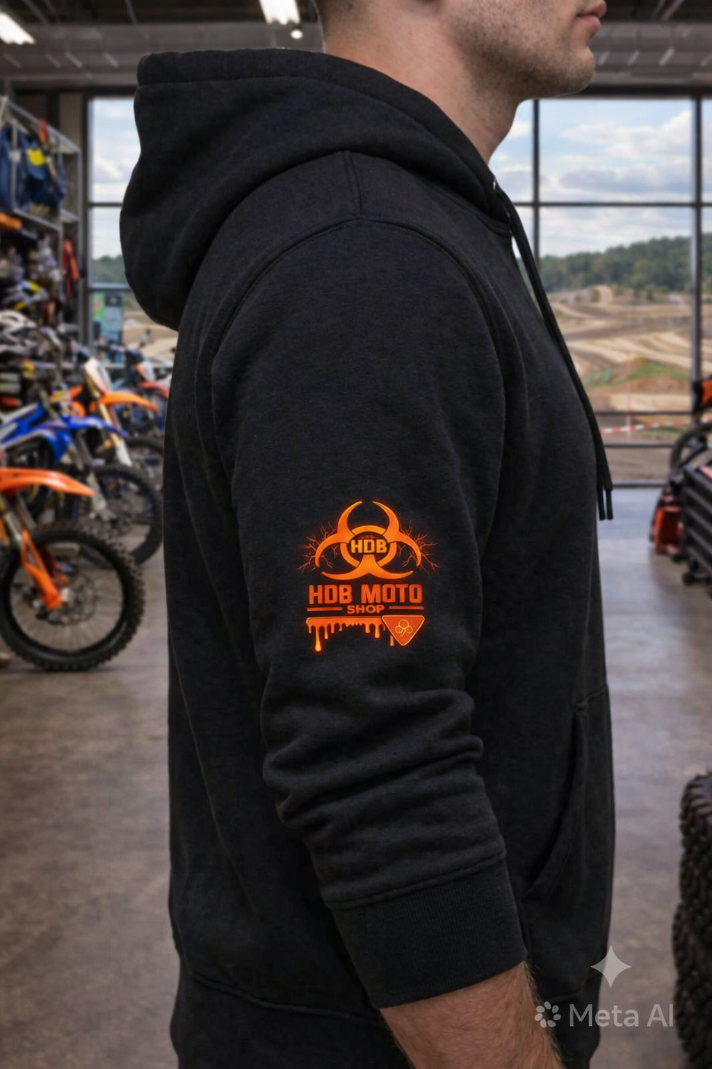 HDB Moto Dr. Ruf Wupz Biohazard Inferno Zip Up Hoodie