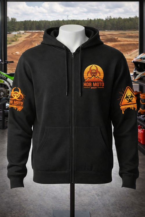 HDB Moto Dr. Ruf Wupz Biohazard Inferno Zip Up Hoodie