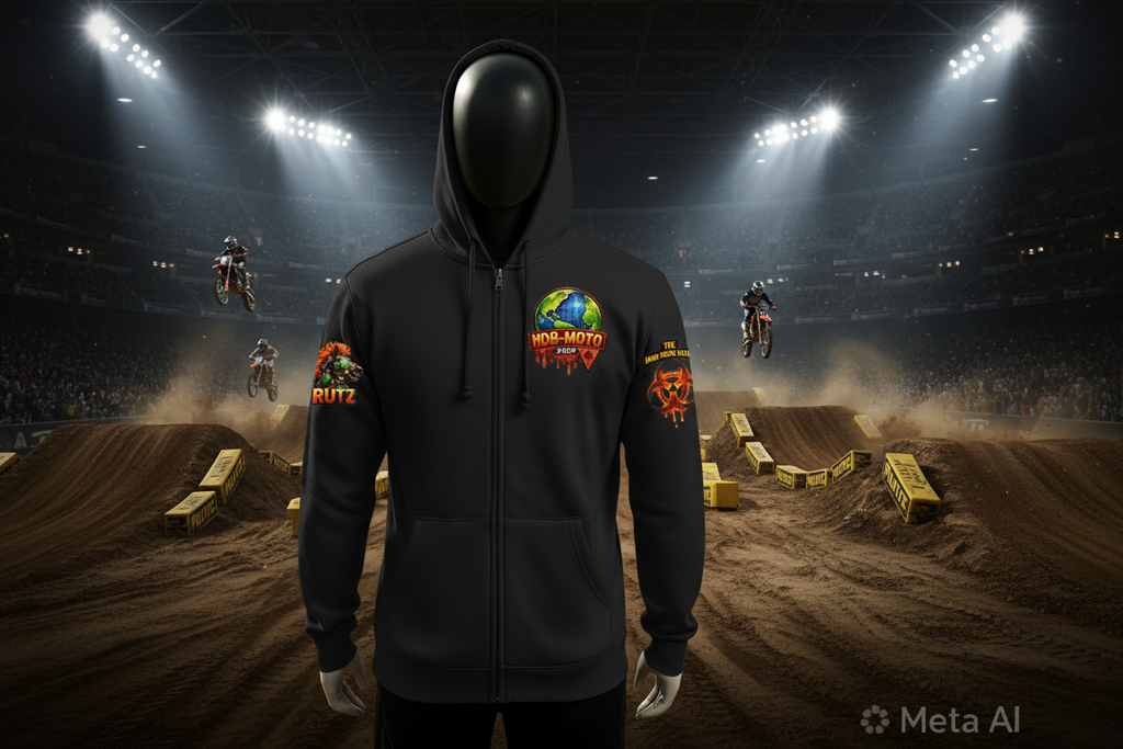 HDB Moto Dr. Ruf Wupz Iron Rider Award Zip Up Hoodie