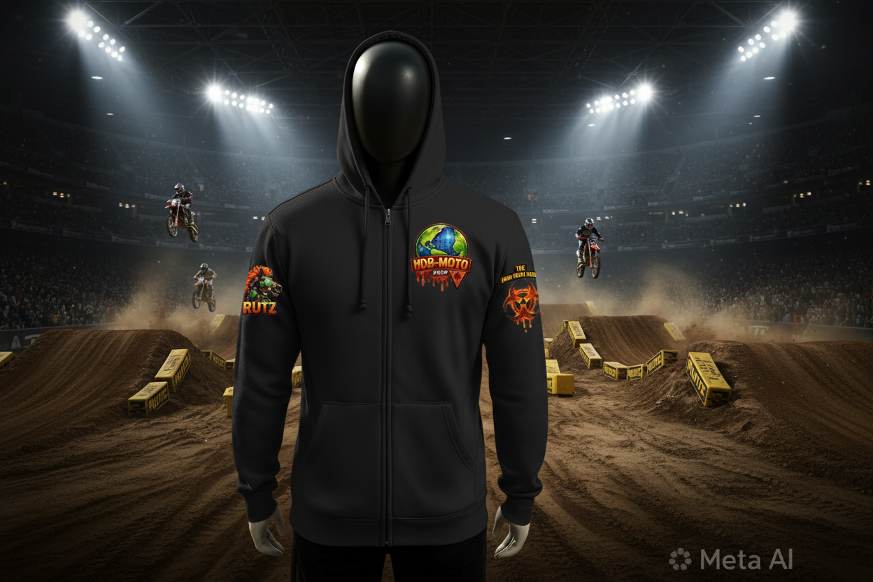 HDB Moto Dr. Ruf Wupz Iron Rider Award Zip Up Hoodie