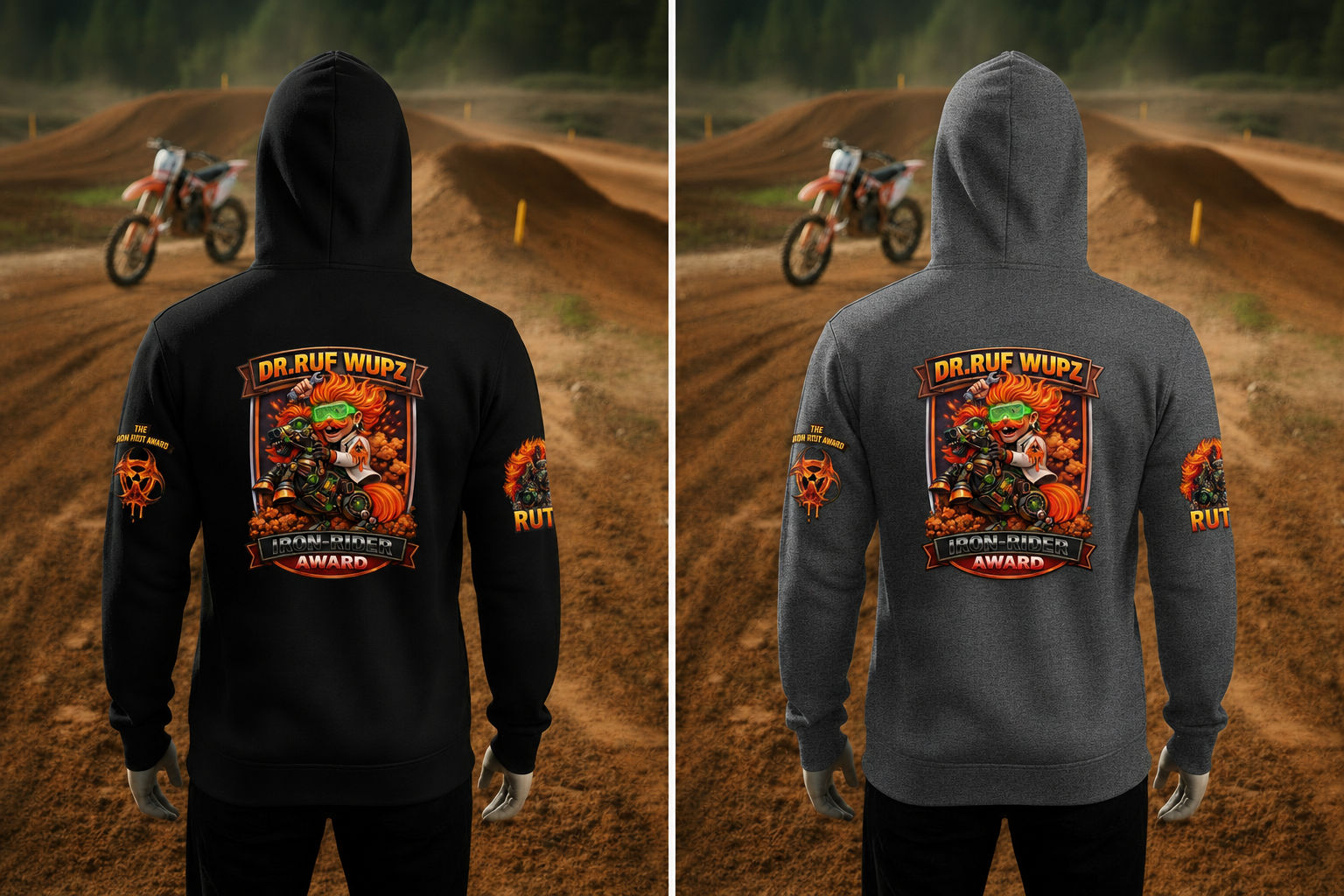 HDB Moto Dr. Ruf Wupz Iron Rider Award Zip Up Hoodie