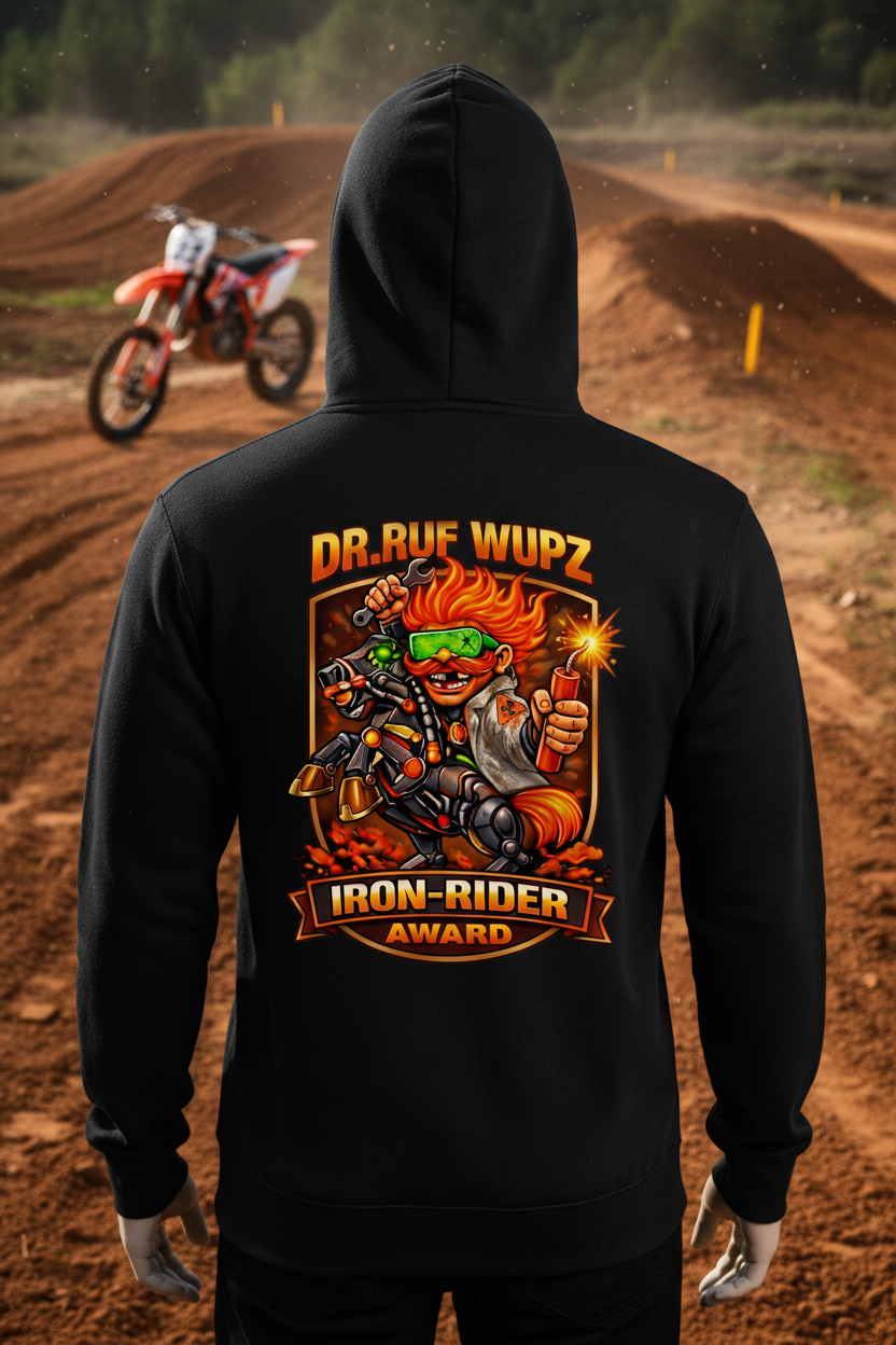 HDB Moto Dr. Ruf Wupz Iron Rider Award Zip Up Hoodie